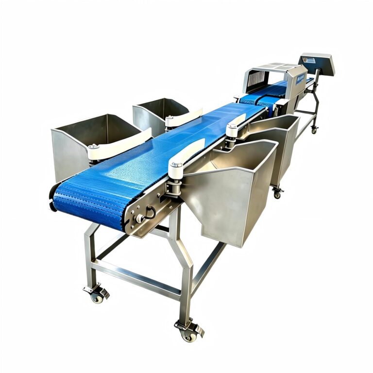 Belt type weight sorting machine for automatic weight grading
