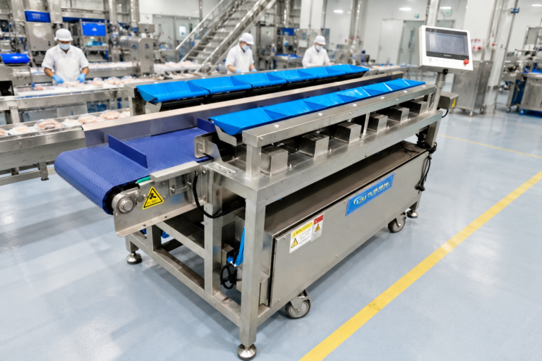 Combination weigher combination weigher for food processing line