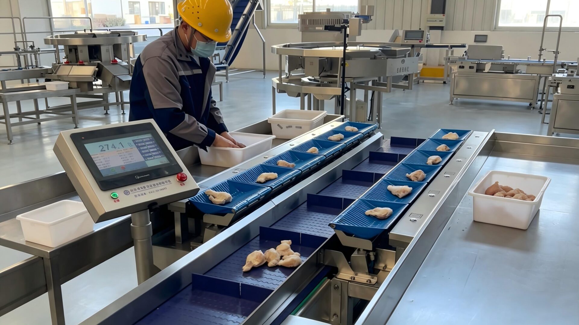 combination weigher for frozen food packaging line