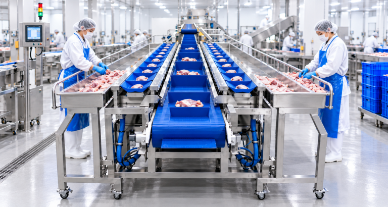 Combination weigher for poultry processing and chicken weighing