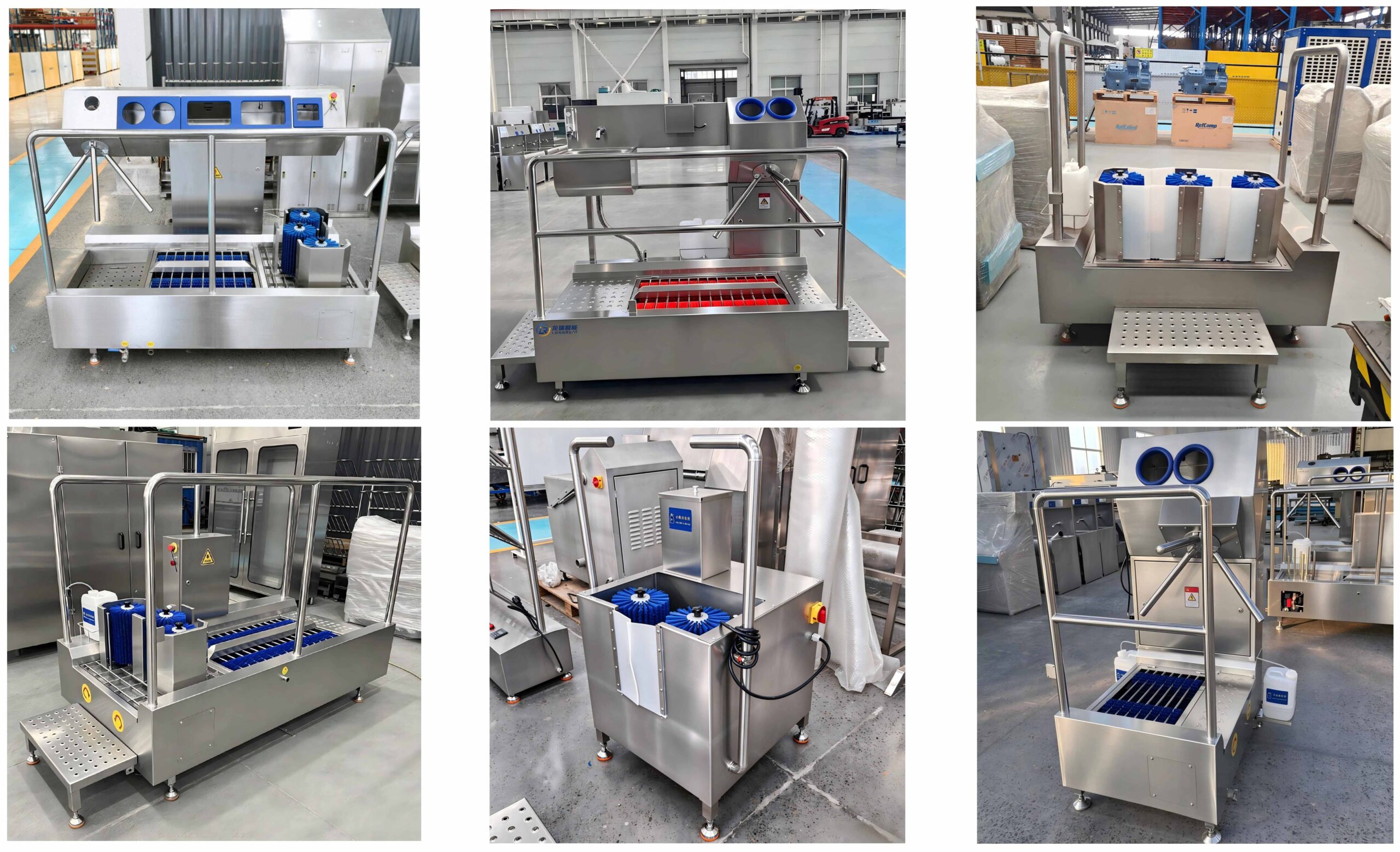 Longreat Industrial Boot Washer on Display in Factory Production Workshop