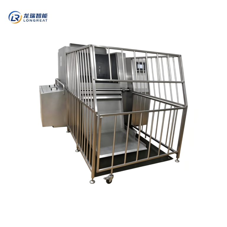 Industrial meat trolley washer for food processing plants